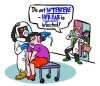 Spanish verb interferir - interfere