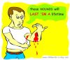 Spanish for hurt is lastimar