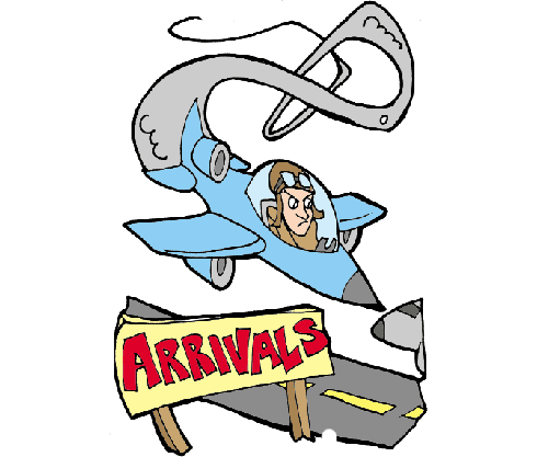 Spanish for arrive is llegar