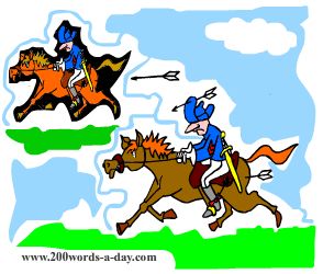 french-verb-to-run away-is-cavaler