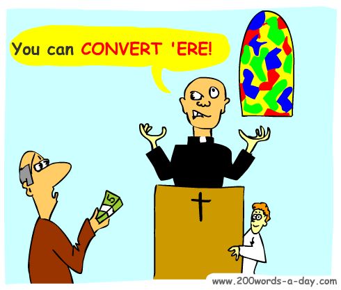 Spanish verb convertir - convert